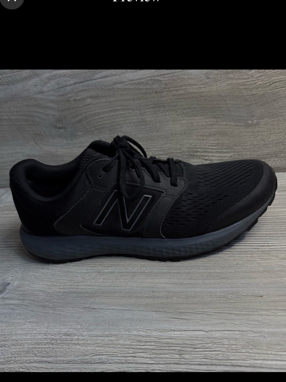 New Balance 520 Men's Black and grey Athletic Shoes size 11 wide 4E